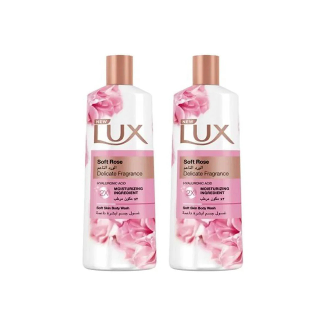 Lux Perfumed Body Wash Soft Rose 500ml, 2 @ 20% OFF