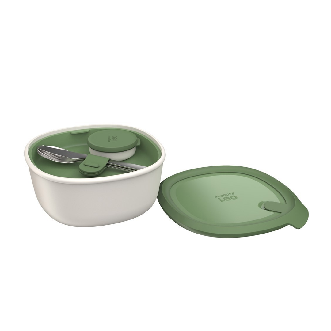 Berghoff  3950702 Lunchbox with Flatware Set Sage