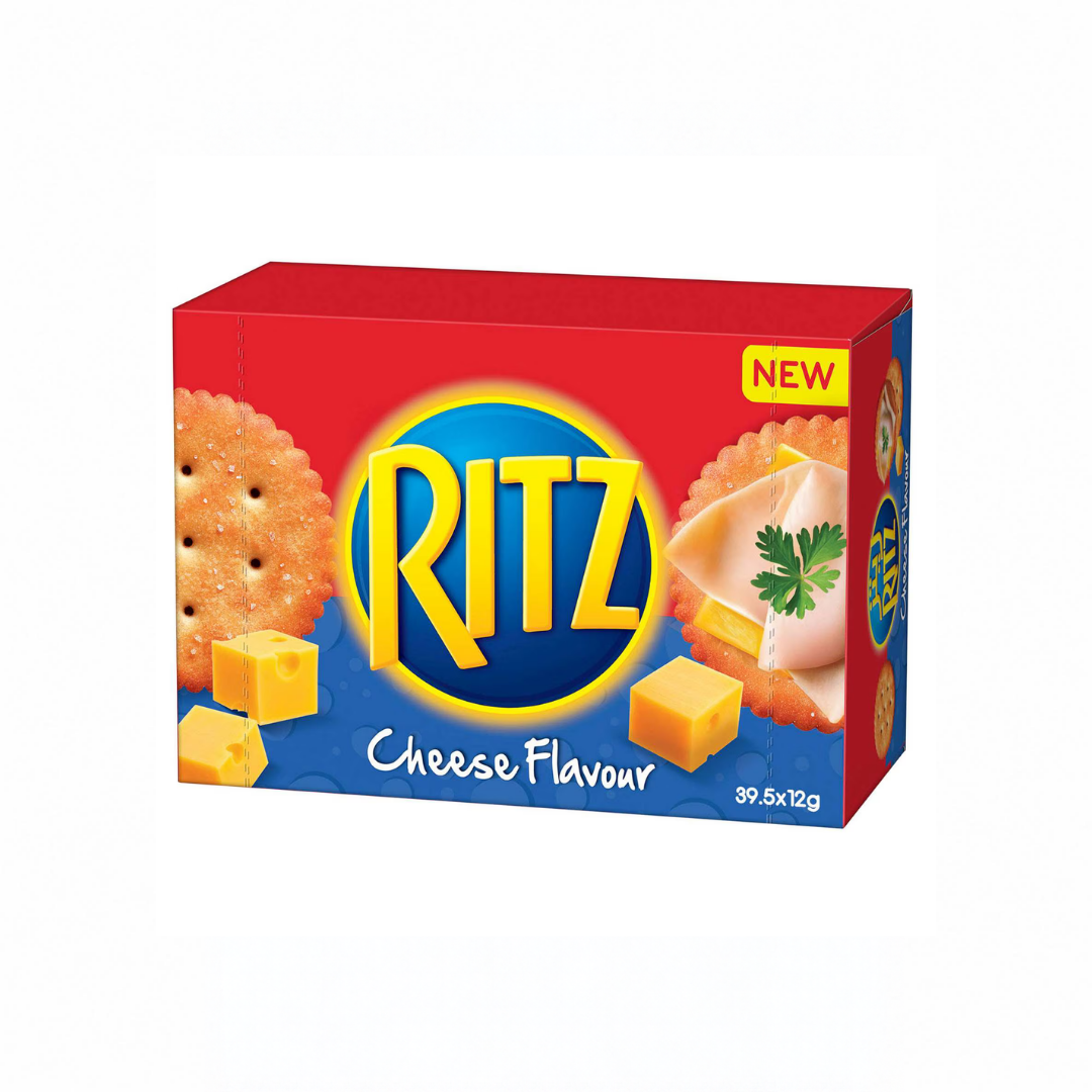 Ritz Baked Cheese Flavour Crackers, 39.6g Pack Of 12