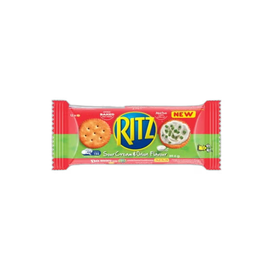 Ritz Baked Sour Cream & onion Flavour Crackers, 39.6g