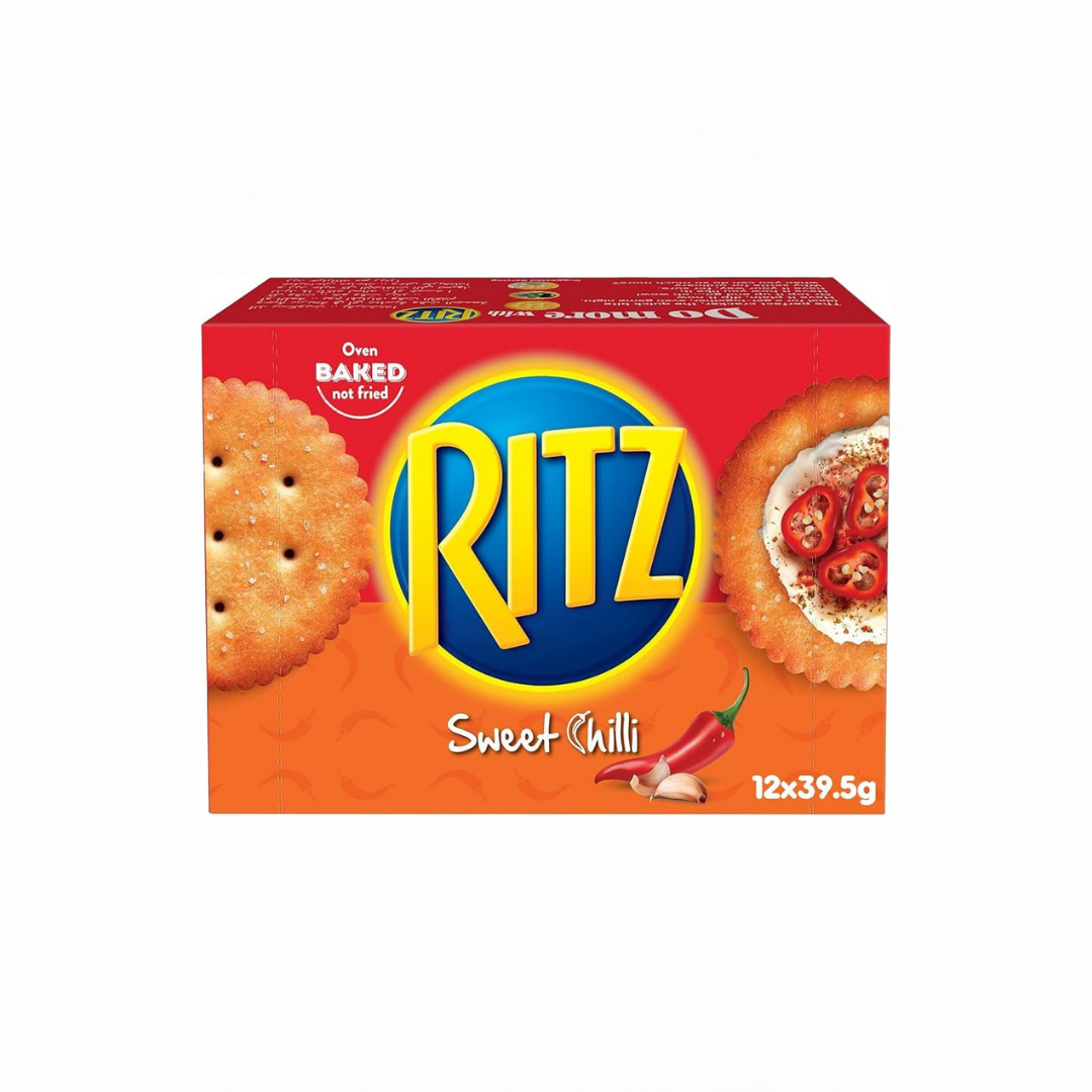 Ritz Baked Sweet Chilli Flavour Crackers, 39.6g Pack Of 12