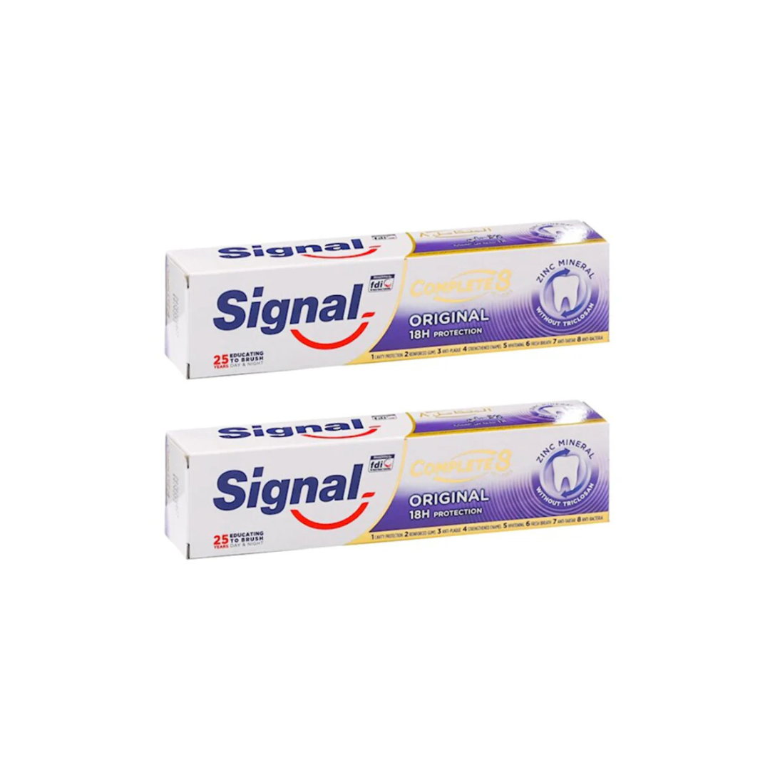 Fat Toothpaste Fattal Online - Buy Signal Toothpaste Complete 8 Original 75ml, 2 @ 30% ...