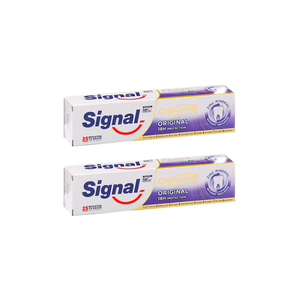 Fattal Online - Buy Signal Toothpaste Complete 8 Original 75ml, 2 @ 30% ...