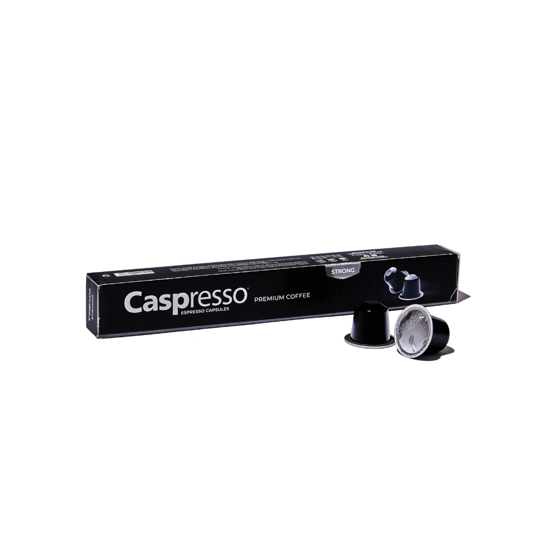 Caspresso Premium Coffee Espresso Strong 10 Capsules