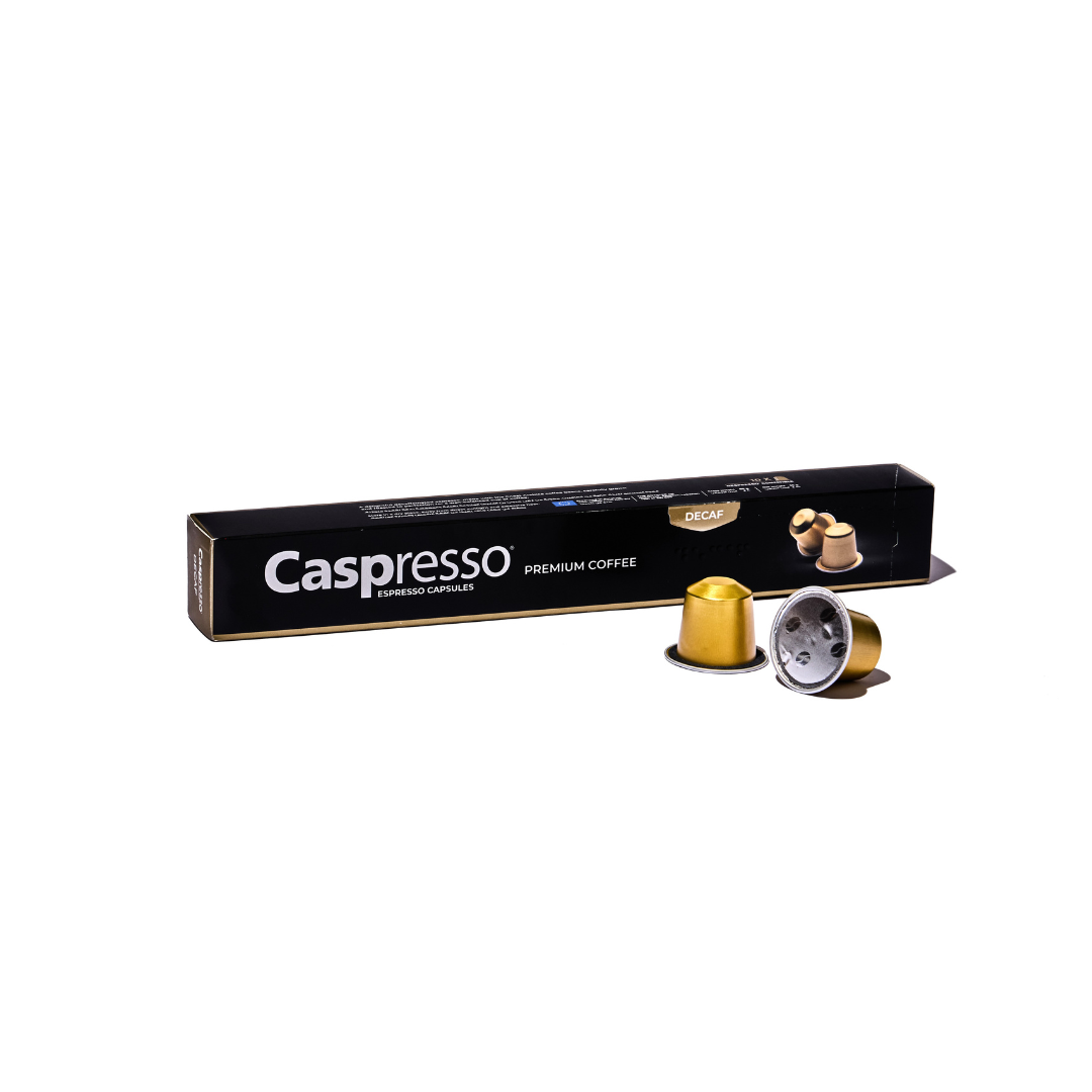 Caspresso Premium Coffee Espresso Decaf 10 Capsules