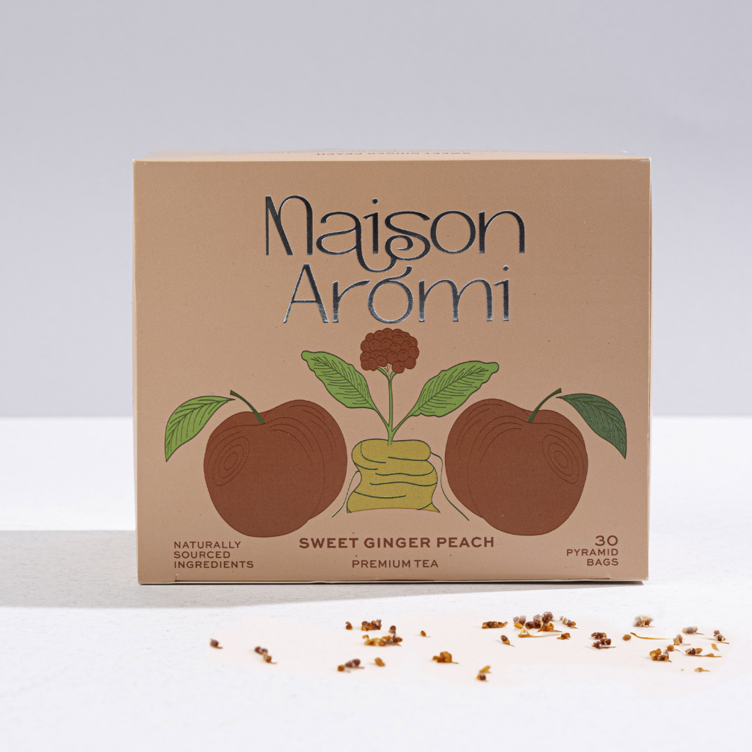 Maison Aromi Premium Tea Sweet Ginger Peach 30 Bags
