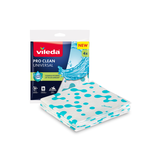 Vileda PRO Clean Universal Cloth, 4 Pcs