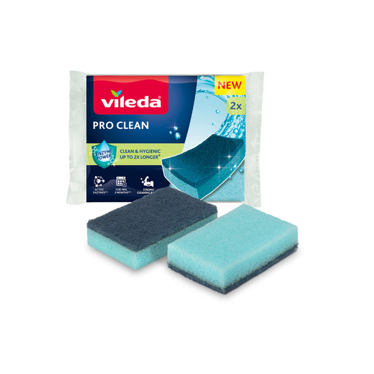 Vileda PRO Clean Mid Foam, 2 Pcs