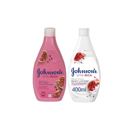 Johnson's Vita-Rich Body Wash Pomegranate Flower, 400ml, Get Lotion 400ml @ 50% OFF