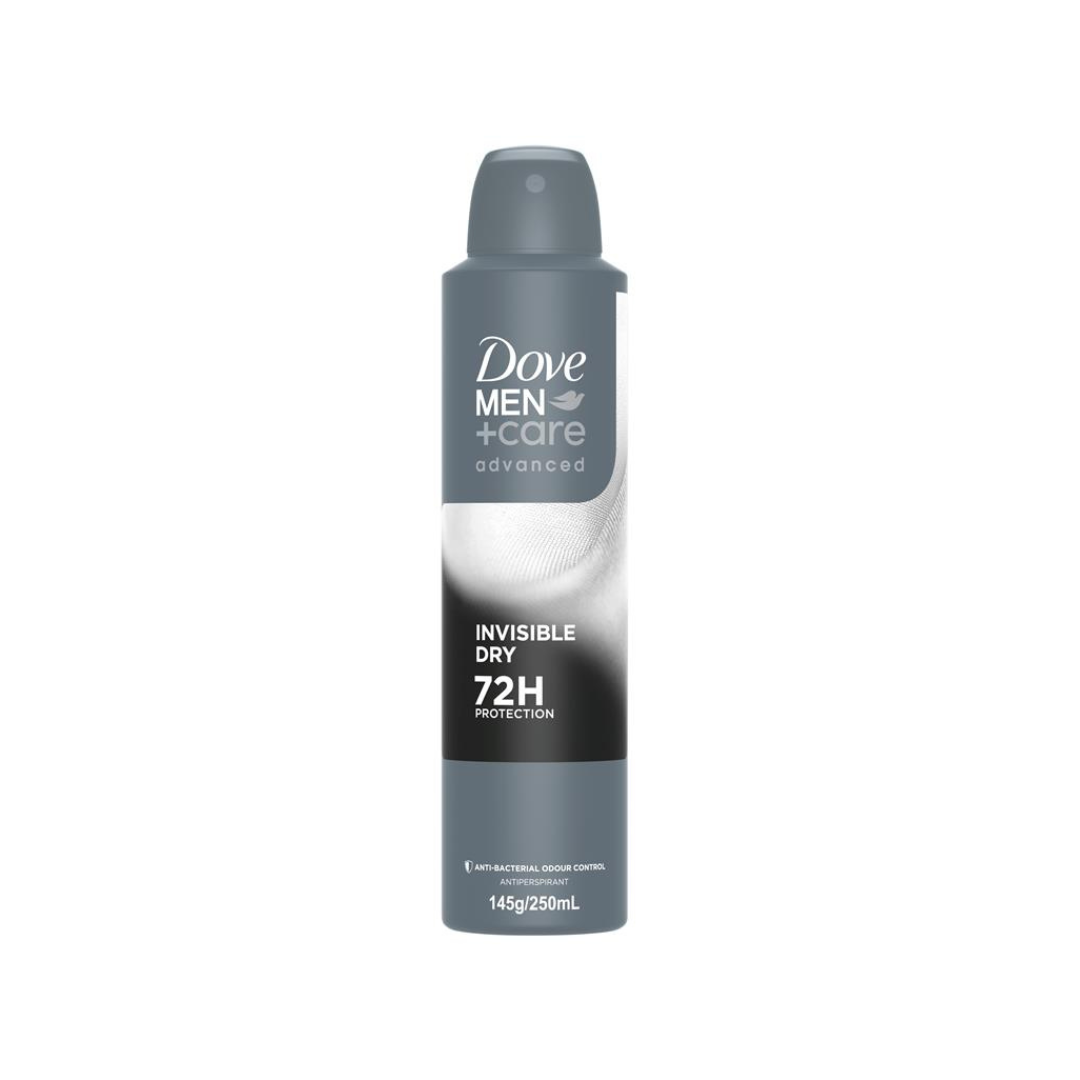 Dove Men+ Care Dry Antiperspirant Deodorant Invisible, 250ml