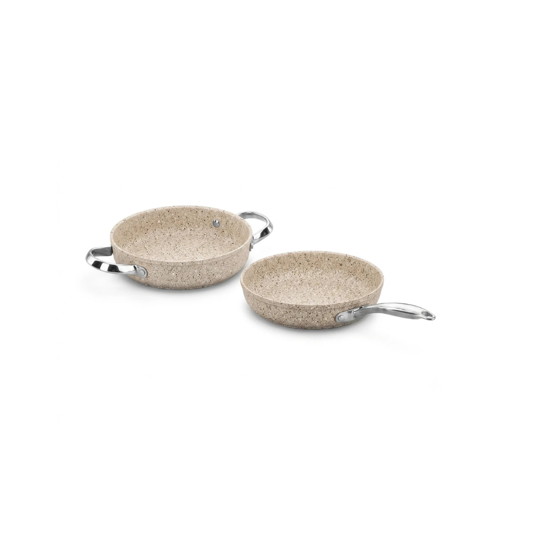 Korkmaz Set of 2 Granita Frypan 24cm + Omelette 20cm