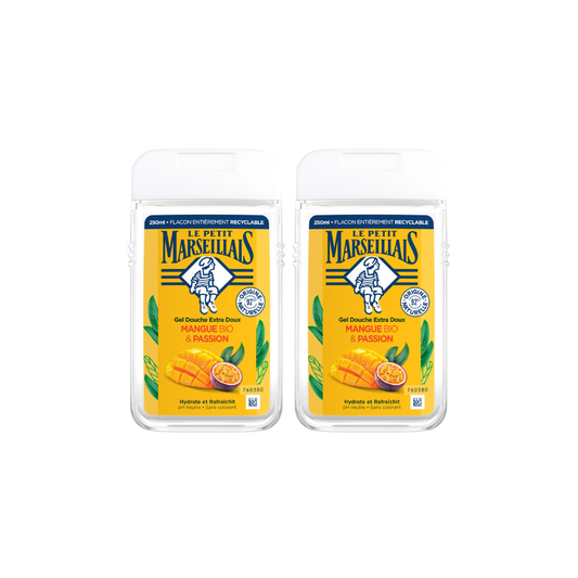 Le Petit Marseillais Shower Gel Mangue BIO & Passion 250ml, 2 @ 20% OFF