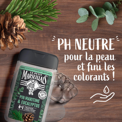 Le Petit Marseillais 4in1 Shower Gel Pin Maritime & Eucalyptus 250ml, 2 @ 20% OFF