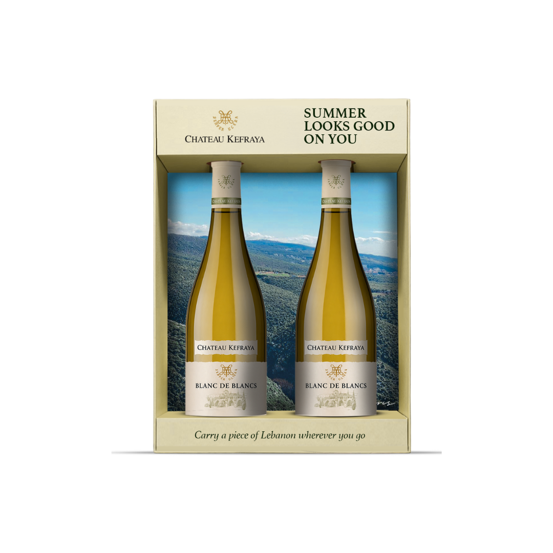 Château Kefraya Set of 2 Blanc De Blanc Mountain 75cl 2025
