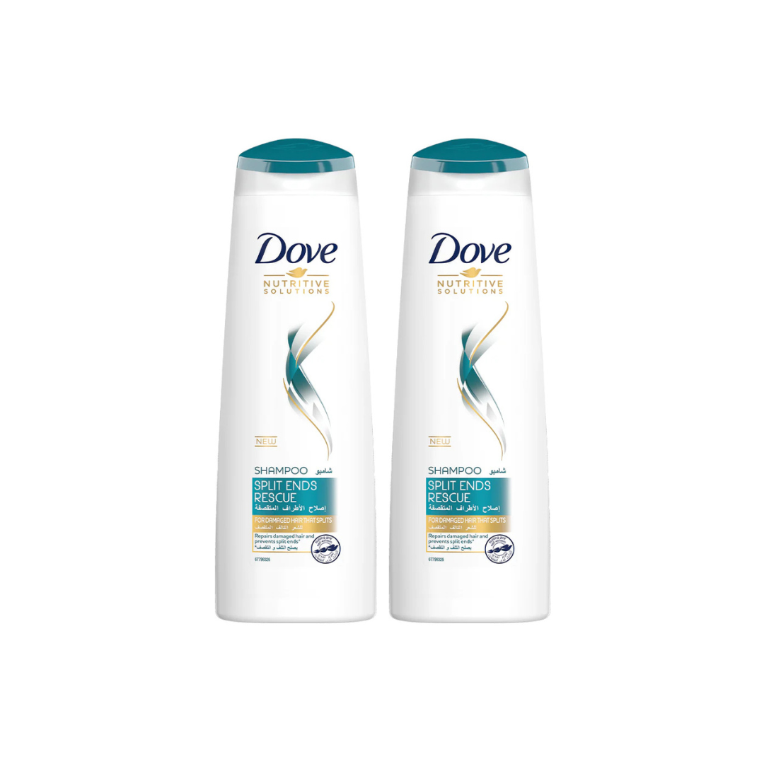 DOVE SHAMPOO Split End Rescue 400ml, 2 @ 20% OFF