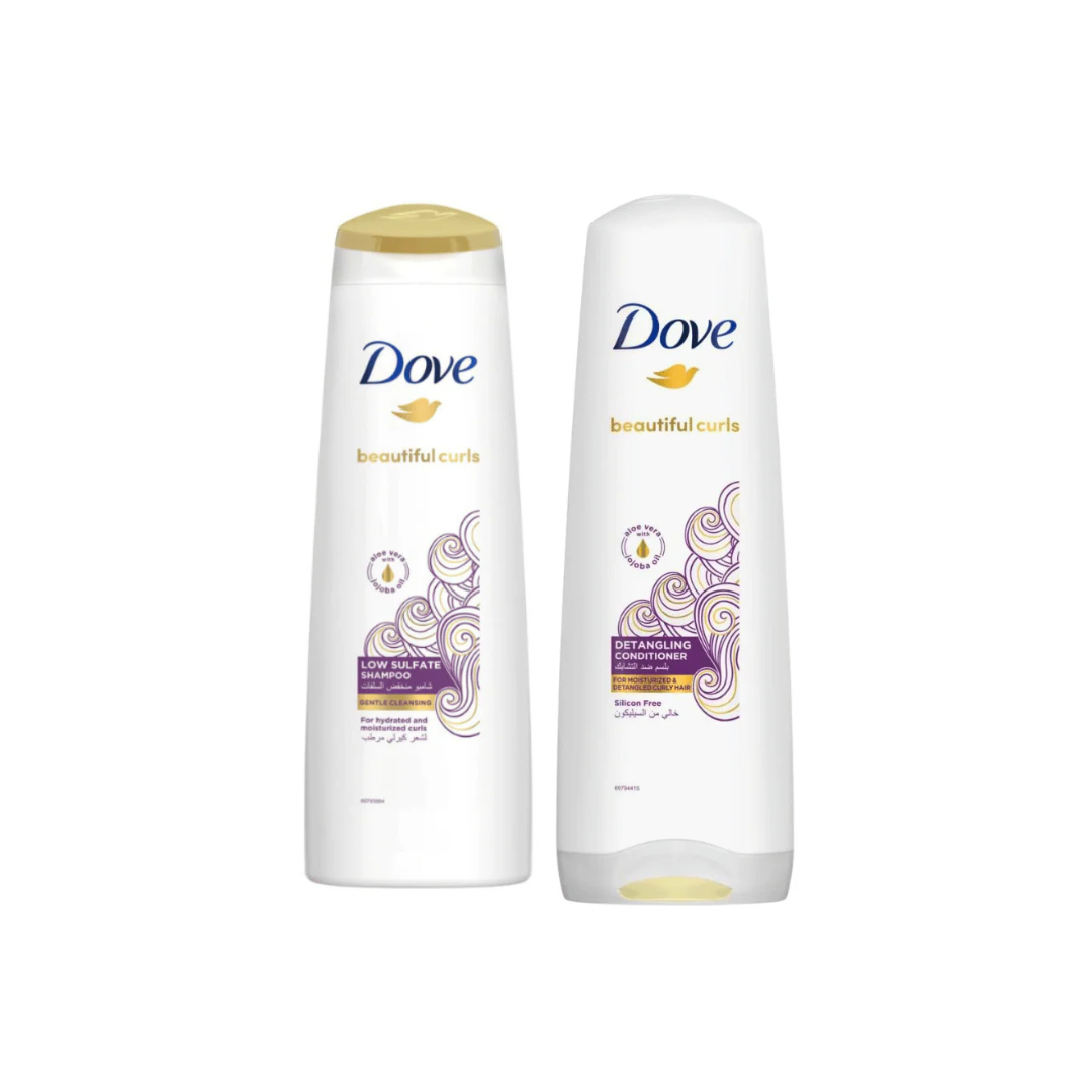 DOVE SHAMPOO Curls Detangling 350ml + Conditioner 350ml @ 20% OFF