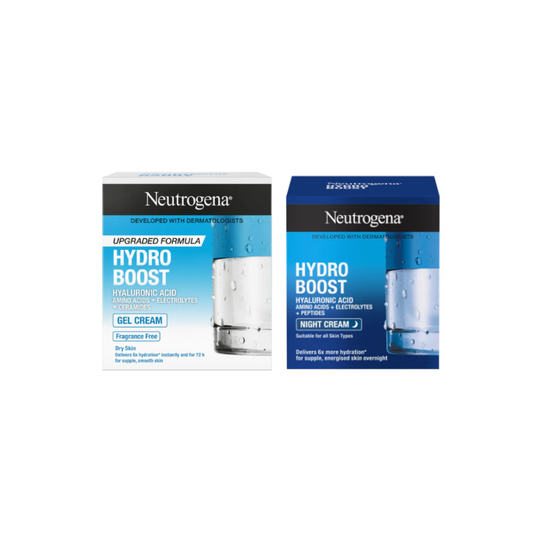 Neutrogena Hydro Boost Gel Cream 50ml + Night Cream 50ml, 30% OFF