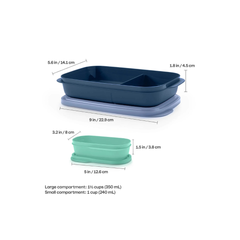 Tupperware Slim Lunch Container Noct Sea MB Aruba
