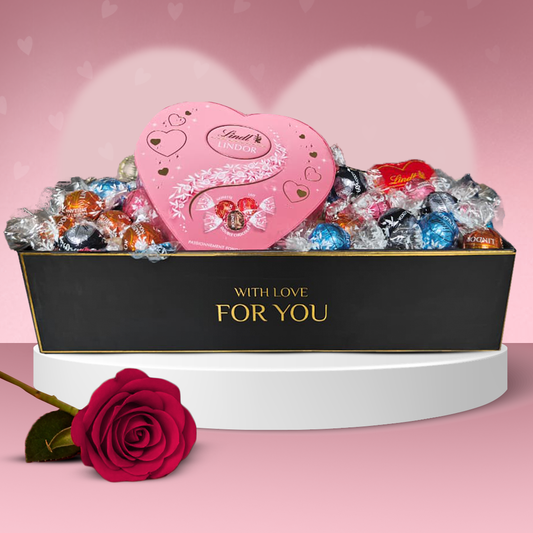 Lindt Valentine Hamper Lindor Assorted 500g + Lindt heart 💓