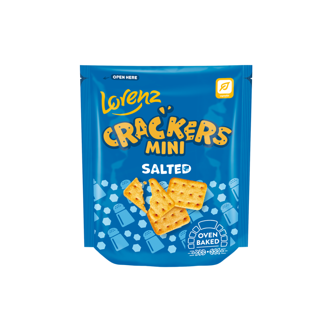 Lorenz Crackers Mini Oven Baked Salted 100g