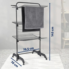 Leifheit Classic Tower Dryer 270 Black, 27m