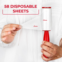 Vileda Pro Pet Lint Roller Refill, Efficient, Gentle on Fabrics, Comfortable For Hair/Dust/Dirt Particles/Fluff/Other Dirt Particles 2x 29 Sheet