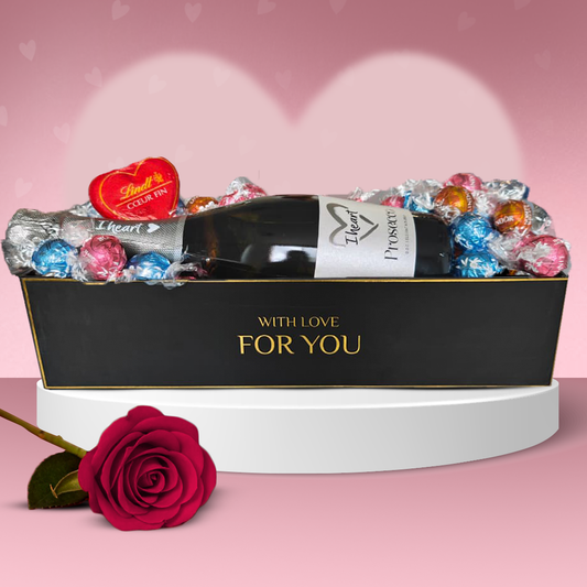 Lindt Valentine Hamper Lindor Assorted 500g + I Heart Prosecco 75cl💕💕