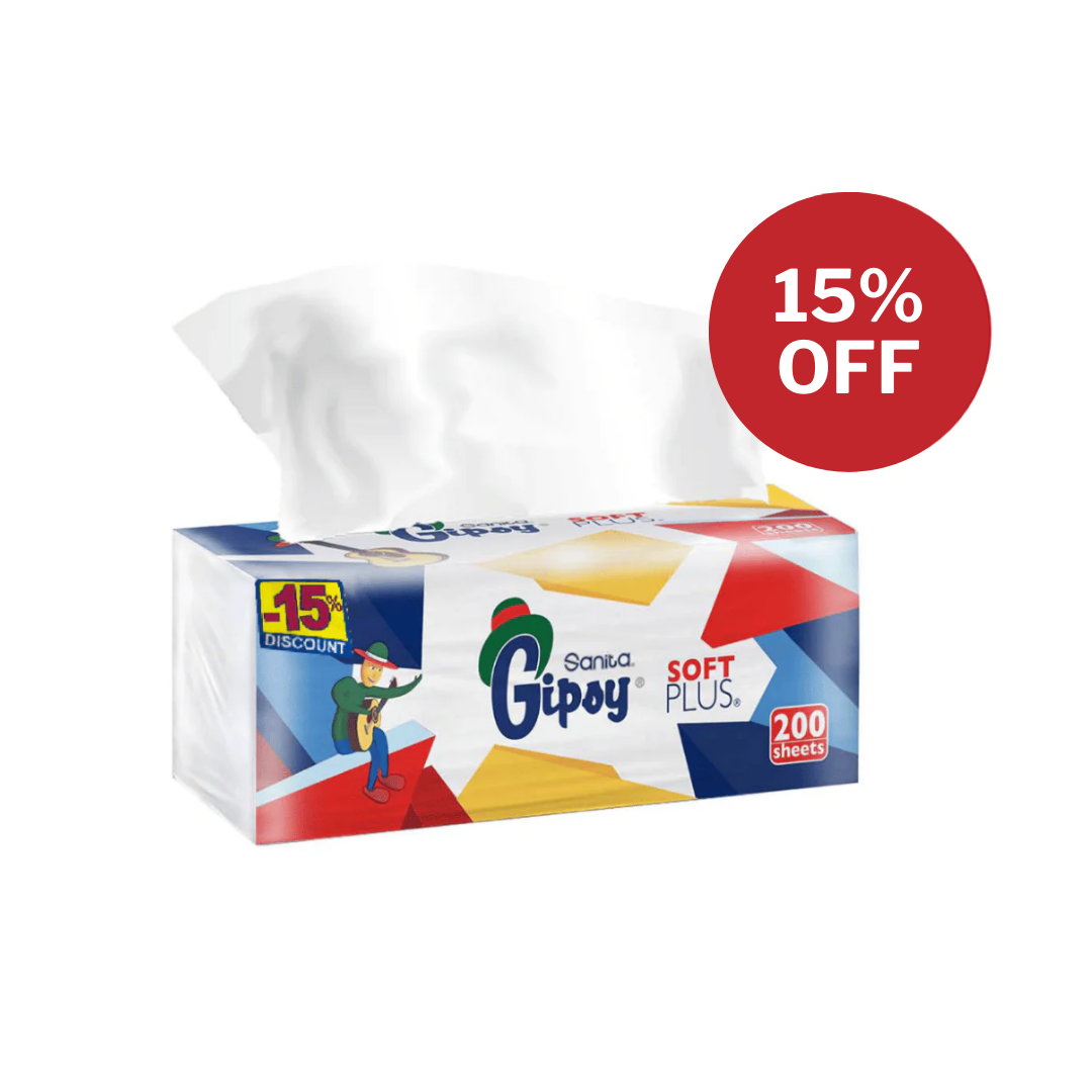 Gipsy Facial Tissues, 200 Sheets, -15% Off