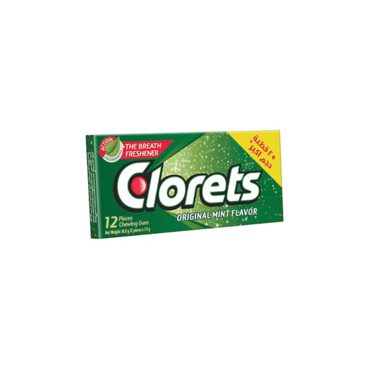 Clorets Gum Original 16.8g, 12s