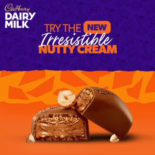 Cadbury Dairy Milk Irresistible Nutty Cream Chocolate Bar, 105g