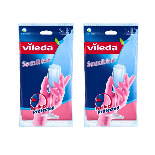 Vileda Gloves Sensitive S, Pack of 2, 1+1 Free
