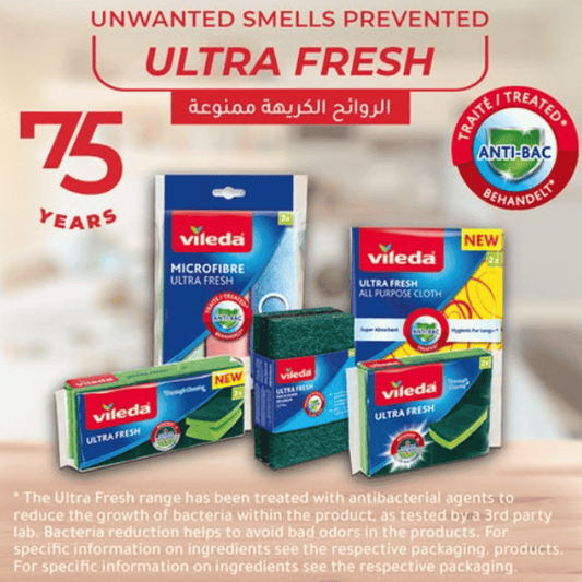 Vileda Ultra Fresh Pan Scourer, 3 Pcs