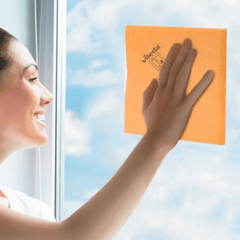 Vileda Window Cloth, Glass Cleaning Cloth, 2 pieces