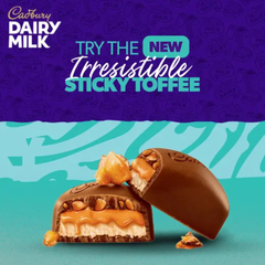 Cadbury Dairy Milk Irresistible Sticky Toffee Chocolate Bar, 102g