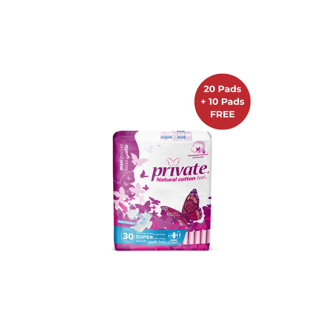 Private Maxi Pocket Super 20+10 Pads Free