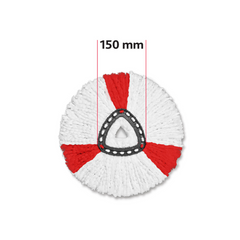 Vileda Turbo Microfibre 2in1 mop refill | pack of 1| suitable for all Vileda spin mop systems | +20% more cleaning performance| for hard floor surfaces | removal of over 99% of bacteria with just water