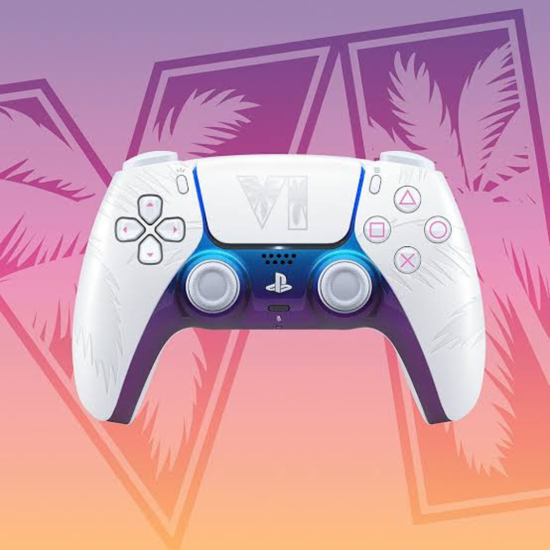PlayStation PS5 DualSense Wireless Controller, GTA Limited Edition White CFI-ZCT2WZIX