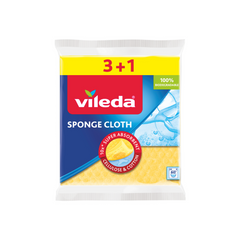 Vileda Sponge Cloth, Pack of 3 + 1 Free