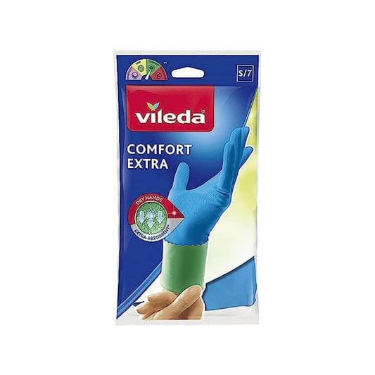 Vileda Gloves Comfort Extra, Highly Absorbent, Size S