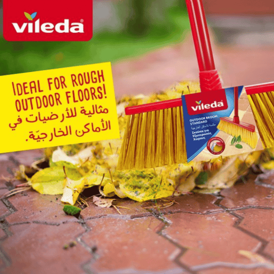 Vileda Terrace Broom Set Outdoor, with Handle