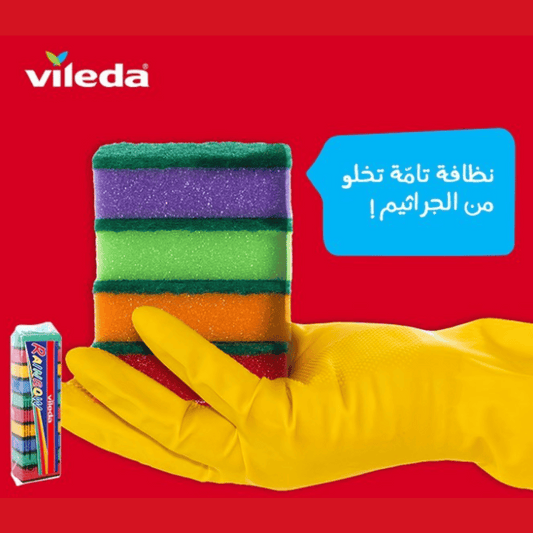 Vileda Rainbow Scourer, Pack of 10 Pcs