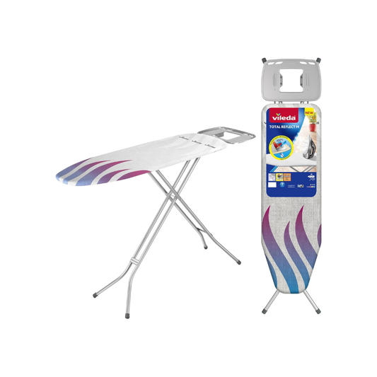 Vileda Ironing Board Metal Total Reflect Plus Grey Medium 120 x 38 cm