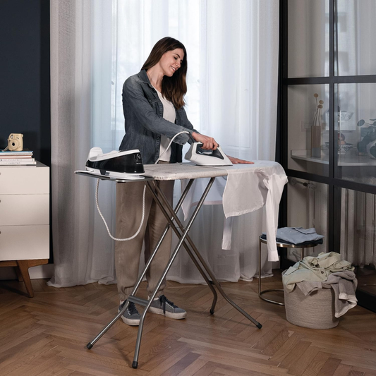 Vileda Ironing Board Metal Total Reflect Plus Grey Medium 120 x 38 cm