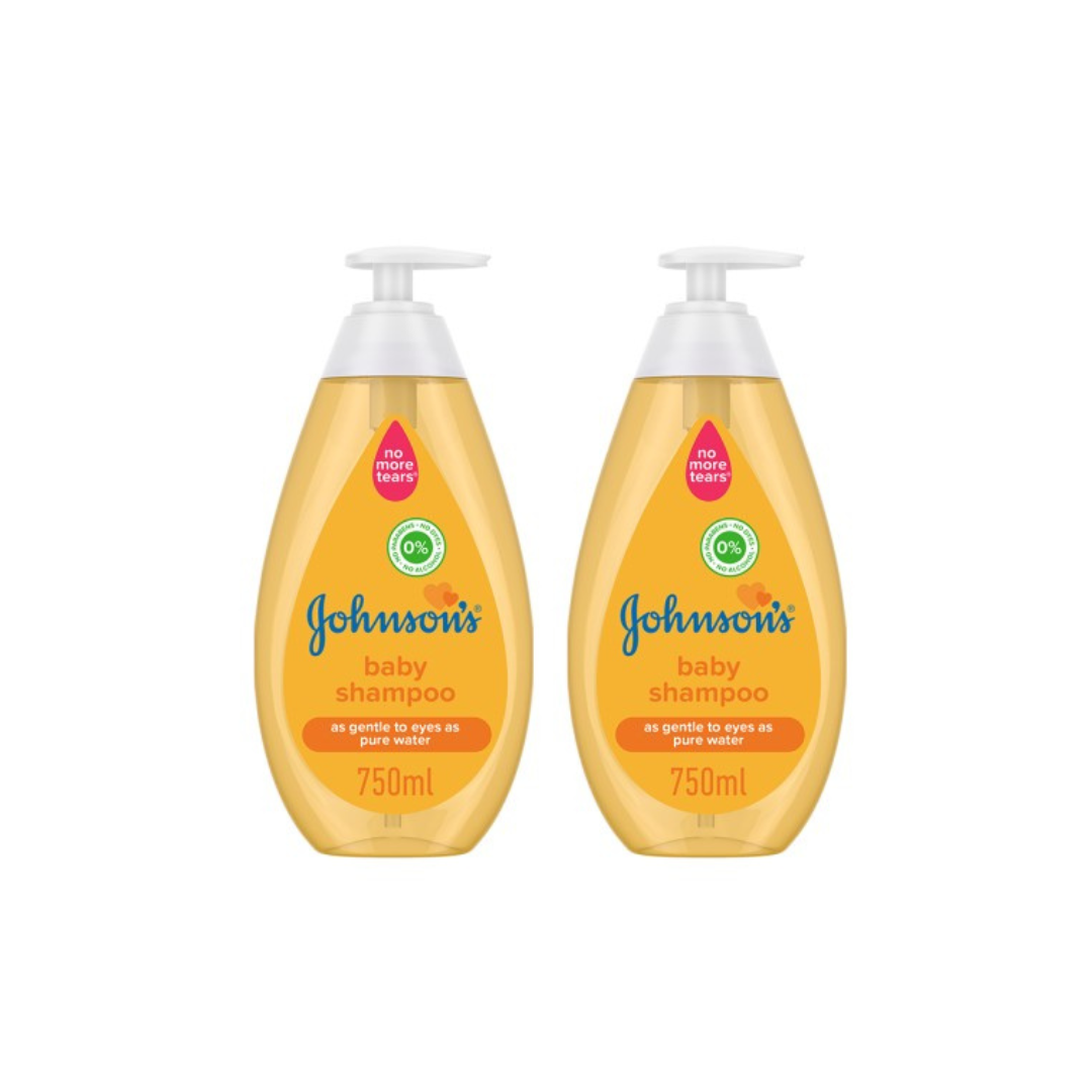 Johnson's Baby Shampoo Gold, 750ml, Pack 1+1 Free