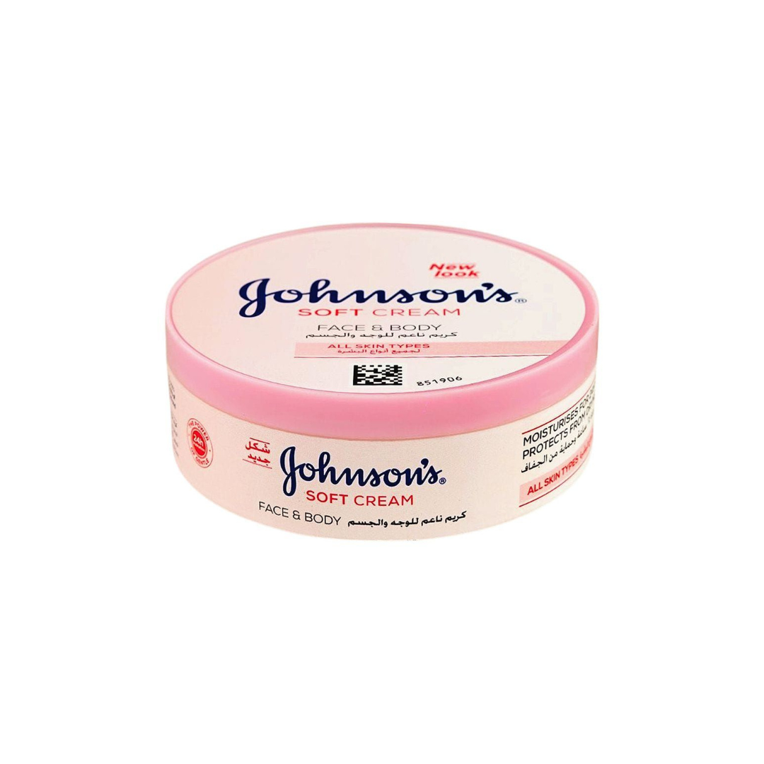 Johnson's 24-hour Moisture Soft Cream, Face & Body, 200ml