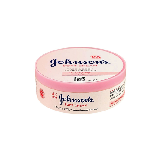 Johnson's 24-hour Moisture Soft Cream, Face & Body, 200ml