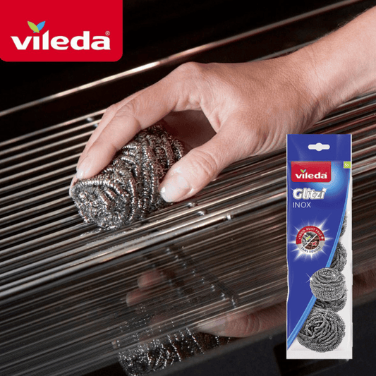 Vileda Heavy Duty Scourer Inox 4 + 1 Free