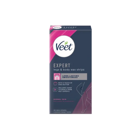 Veet Expert Legs&Body Wax Strip Normal Skin, 20S