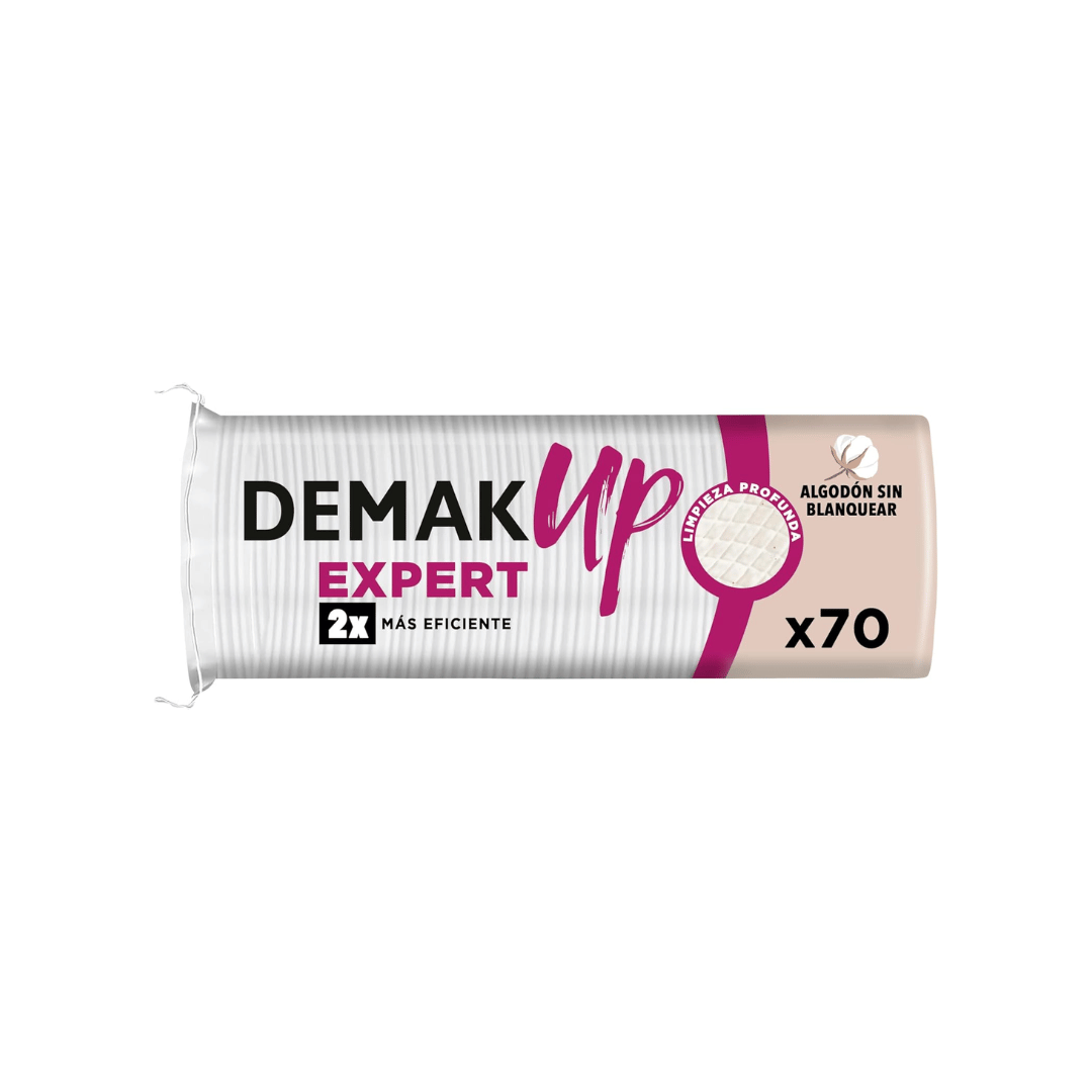 Demak'Up Expert Cotton Round Single Pads, x70