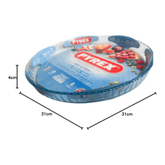 Pyrex Glass Quiche Dish Tart Tin 31cm, 814B
